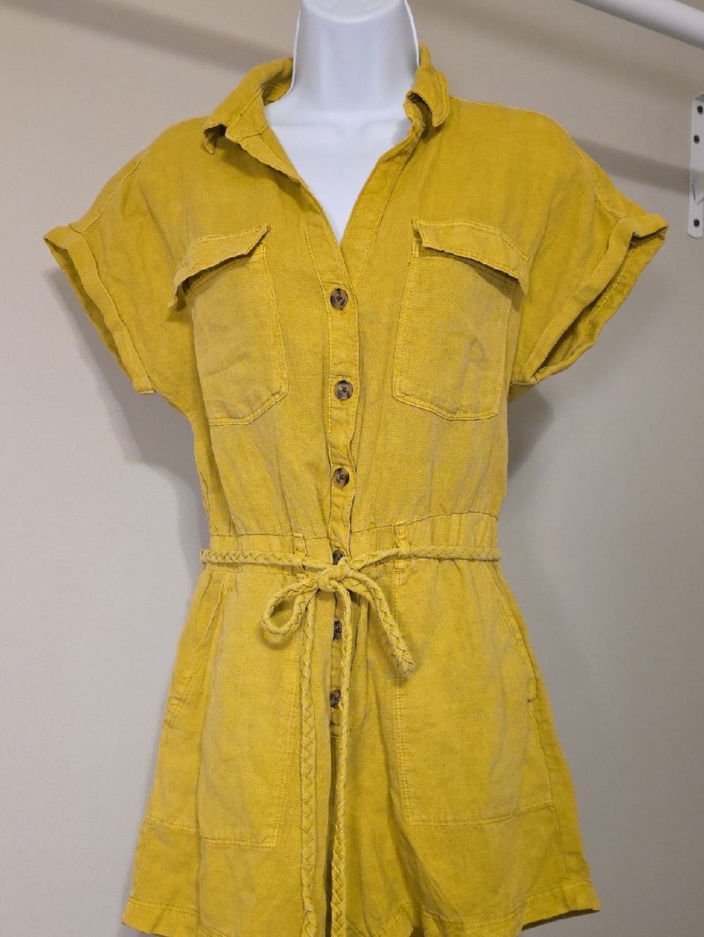 Nicole Miller New York Utility Romper. Small